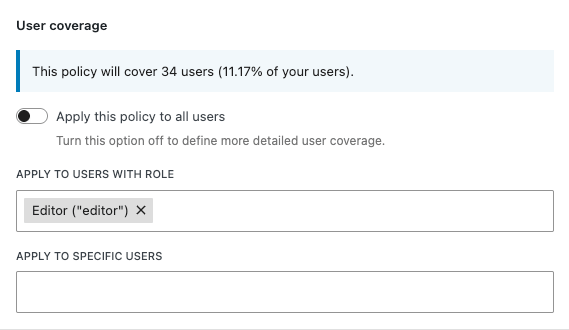 Refined coverage reporting with per-policy visibility and optimized loading times.